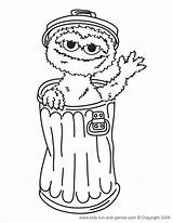 Coloring Oscar Pages Grouch Elmo Printable Kids Clipart Sesame Street Print Color Colouring Character Baby Sheets Printables Popular Book Books sketch template