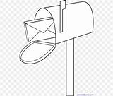 Mailbox Openclipart Usps Coloring Clipartkey sketch template