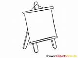 Board Clipart Flip Chart Colouring Office Cliparts Flipchart Clip Coloring Library sketch template