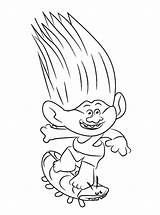 Trolls Movie Coloring Pages Holiday Color Print sketch template