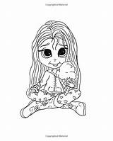 Coloring Pages Fairy Lacy Sunshine Big Cartoon Books Stamps Whimsical Boo Eyed Volume Book Girls Printable Amazon sketch template
