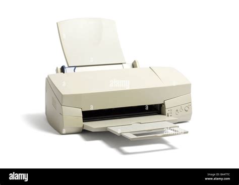 inkjet printer  white background stock photo alamy