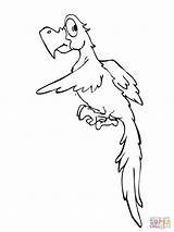Parakeet Parrot Cartoni Designlooter Animati sketch template