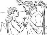 Hannah Prays Hosea Prophet sketch template