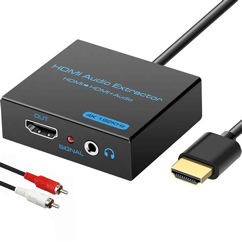 buy hdmi audio extractorhdmi  hdmi mm aux stereo audio outand lr rca audio outhdmi