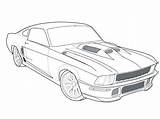 Coloring Pages Dodge Charger Mustang Ford Gt Muscle Challenger Drawing Cars Shelby Cobra Printable Car 1969 1970 Color Print Getdrawings sketch template