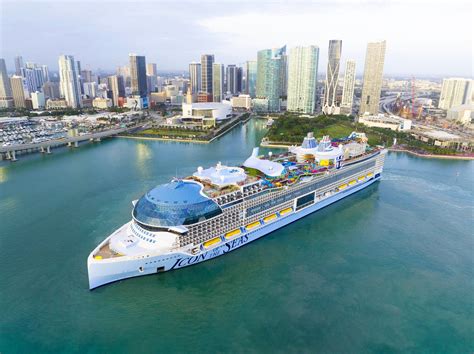 icon   seas biggest cruise ship  built arrives  florida
