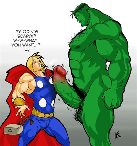 Hulk Lusts After Thor Gay Superhero Sex Pics