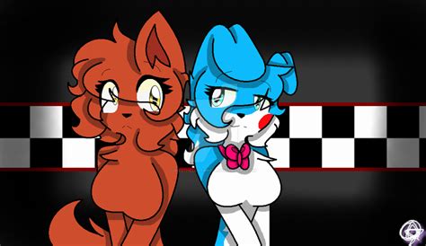 Female Foxy And Bon Bon Commission By Inesthelostangel On