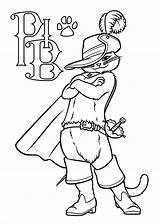 Coloring Boots Pages Puss Coloringbay sketch template