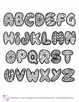 Doodle Alphabet Letras Printable Lettering Letter Fonts Moldes Letters Para Etsy Carteles Letra Designs Bonitas Coloring Kids Diferentes Imprimir Small sketch template