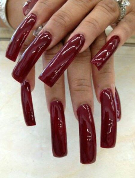 pin by amber on long nails curved nails long red nails long square