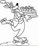 Birthday Happy Coloring Pages Color Goofy Coloringpages101 sketch template