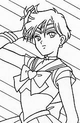 Sailor Moon Uranus Coloring Pages Colorear Anime Para Dibujos Colouring Book Manga Tablero Seleccionar Dibujar sketch template