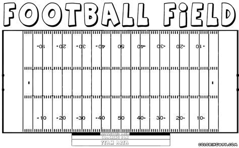 coloring pages football field warehouse  ideas