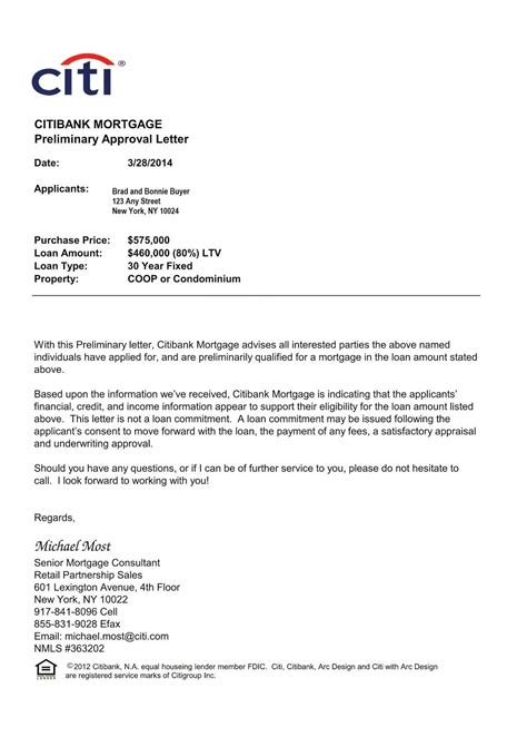 mortgage pre approval letter template samples letter template collection