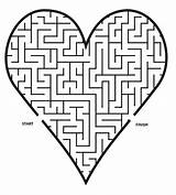 Maze Heart Mazes Printable Valentines Kids Wedding Coloring Coloriage Pages Labyrinthe Mariage Valentine Imprimer Easy Printactivities Jeux Shape Activities Bestcoloringpagesforkids sketch template