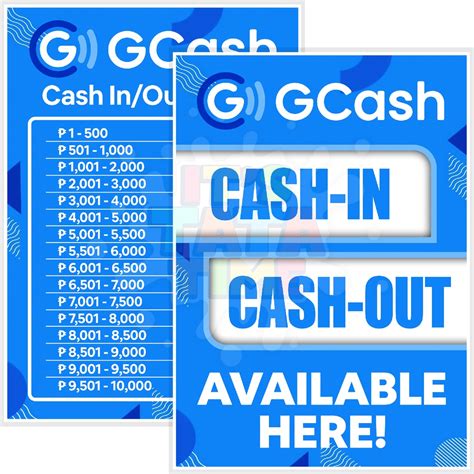 gcash cash  cash  rates signage shopee philippines