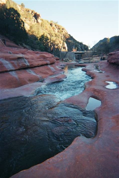 sedona az slide rock at oak creek canyon sedona az photo picture image arizona at city