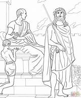 Jesus Crucis Colorare Condemned Immagini Gesù Condannato Stazione Supercoloring Printable sketch template