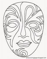 Coloring Pages Mask Gas Masks Template sketch template
