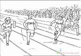 Sprint Athletics Lekkoatletyka Kleurplaat Sportdag Kolorowanki Dzieci Activityvillage sketch template