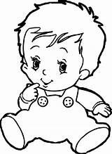 Coloring Baby Pages Cute Printable Kids sketch template