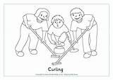 Curling Pages Colouring Coloring Olympic Sports Olympics Winter Activity Games Printable Title Getdrawings Getcolorings Explore Activityvillage Village sketch template