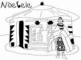 African Coloring Hut Pages Ndebele Colouring Printable Drawing Africa Google Kente Cloth Patterns Pattern Kids Color Au Getcolorings Getdrawings Popular sketch template