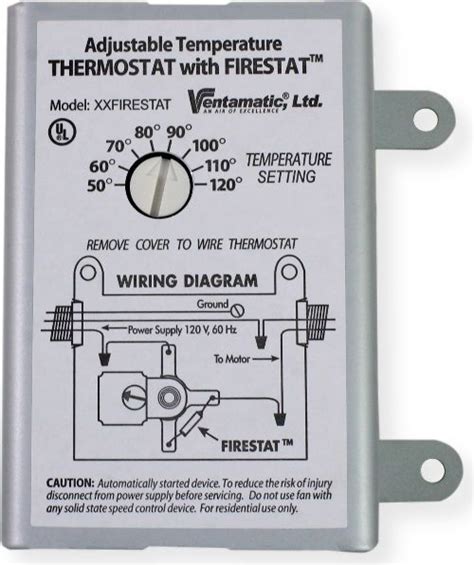 attic fan thermostat wiring diagram