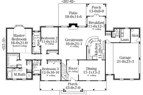southern style house plan  beds  baths  sqft plan
