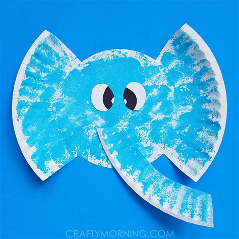 paper plate elephant kids craft crafty morning