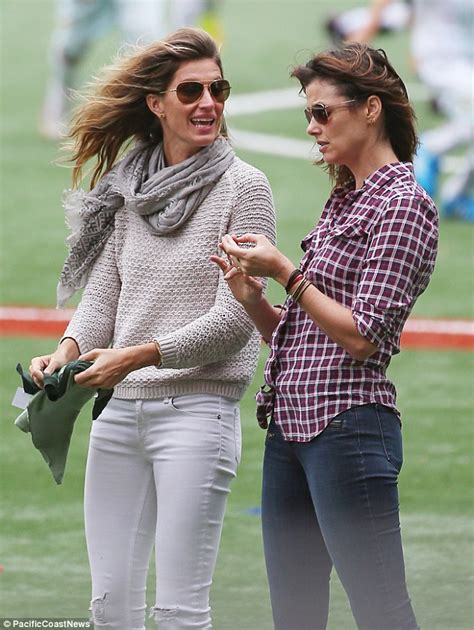 gisele bundchen and bridget moynahan chat at son john s soccer match in nyc while his nfl father
