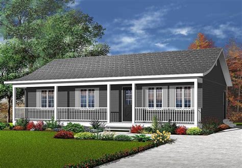plan dr ranch  full width front porch ranch style house plans ranch house plans