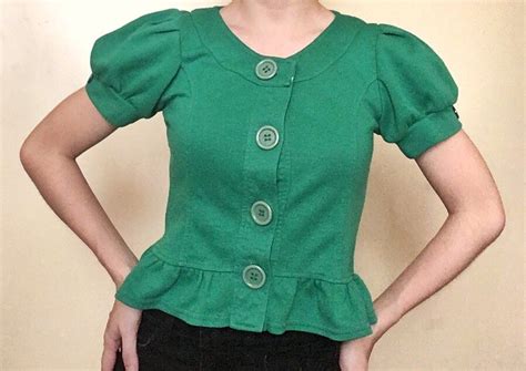 Cute Puffy Sleeves Top On Carousell