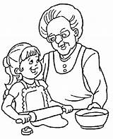 Coloring Pages Grandpa Granny Coloringpages1001 sketch template