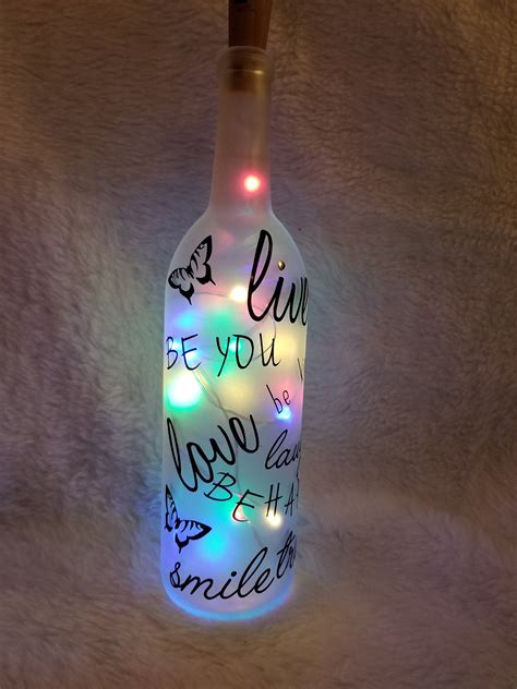Lighted Decorative Wine Bottles Only 1 Bottle Etsy