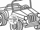 Jeep Safari Drawing Coloring Getdrawings sketch template