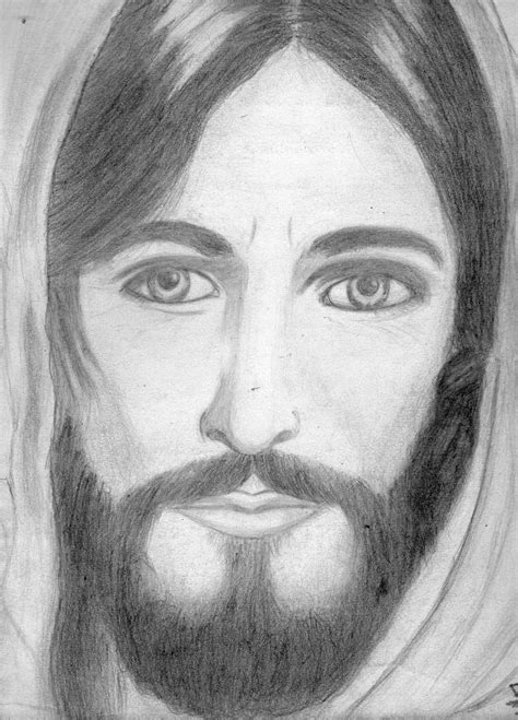 A Jesus Christ Draw Un Dibujo De Jesuscristo By