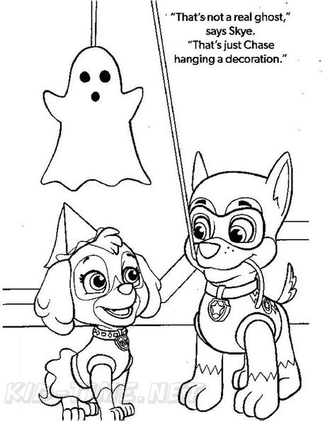 paw patrol halloween coloring pages coloring home