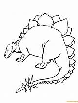 Stegosaurus Dinosaur Coloring Jurassic Pages Printable Drawing Dinosaurs Color Baby Template Drawings sketch template