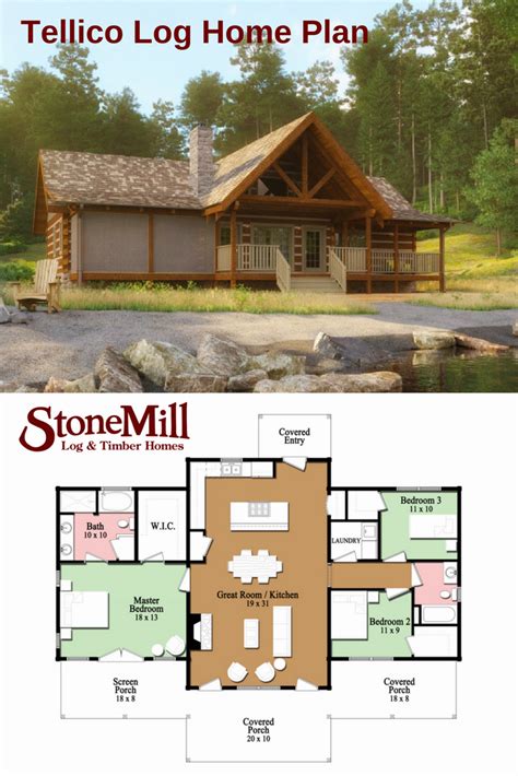 hand crafted  story log home designed   total sq ft  bedrooms  baths