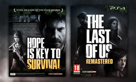 The Last Of Us Remastered Playstation 4 Box Art Cover By