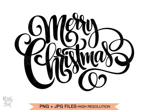 merry christmas svg files  cricut merry christmas hand lettered