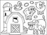 Farm Coloring Pages Animals Animal Printable Book Getdrawings sketch template