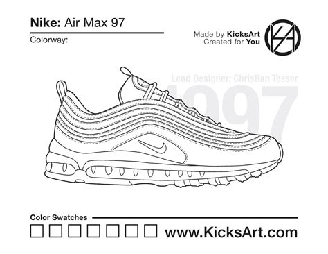 nike air max  sneaker coloring pages created  kicksart