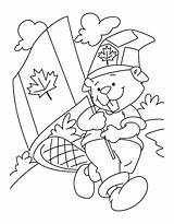 Canada Coloring Pages Beaver Boyscout Cute Countryside Beautiful Canadian Memorable Color Sheets Netart sketch template