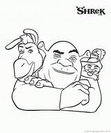 Shrek Coloring Pages Printable Dessin Coloriage Ane Sheets Imprimer Clipart Fun Kids Popular Library Coloringhome sketch template