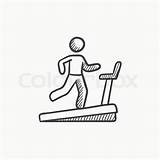 Running Treadmill Drawing Man Sketch Person Paintingvalley Getdrawings Tread sketch template