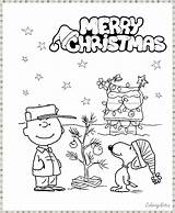 Charlie Brown Christmas Coloring Pages Printable Kids Merry Sheets Funny Visit sketch template